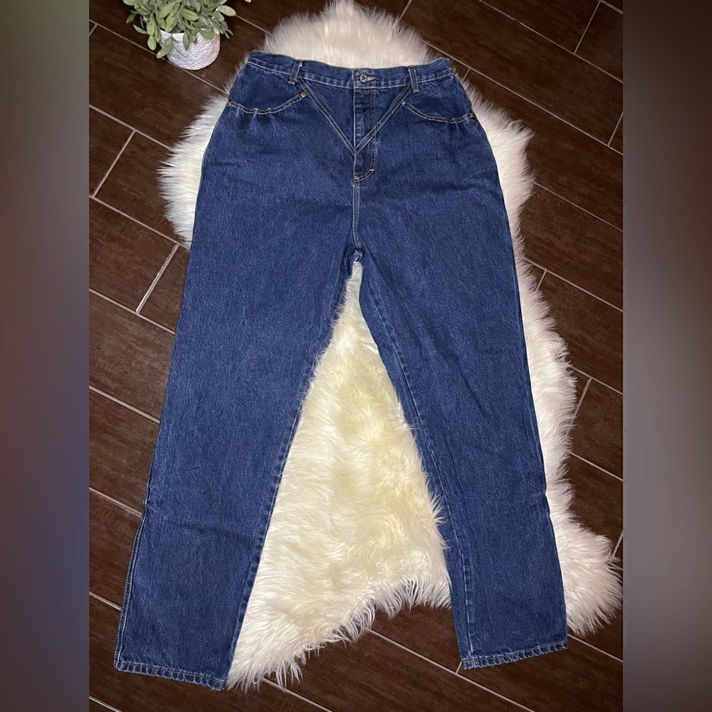 Ozark Mountain dark blue denim bareback jeans
